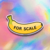 Banana- For scale sticker