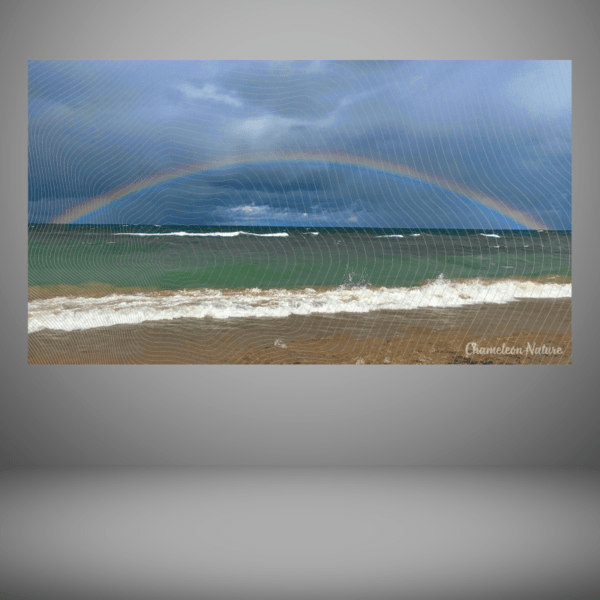 Rainbow over Lake Michigan print