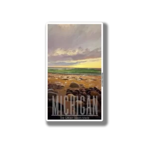 Rocky shoreline sticker
